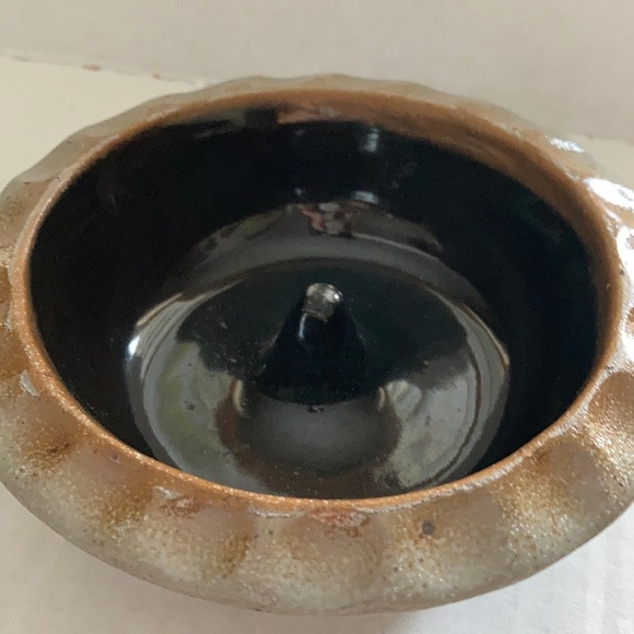 Rowe Pottery Works apple baker pottery bowl cobalt - Picture 8 of 10